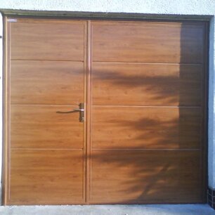 Krídlová brána - dekor zlatý dub