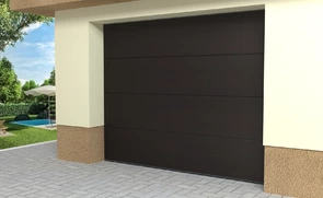 Typizovaná sekčná garážová brána hnedá