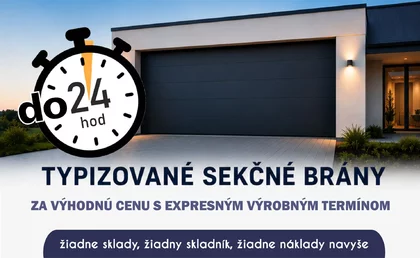 Typizované sekčné brány s rýchlym dodaním.
